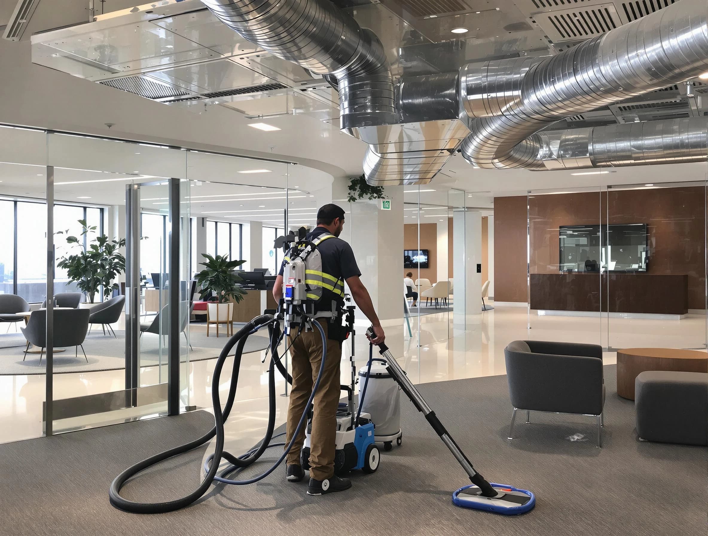 Commercial duct cleaning service by Norcross Air Duct Cleaning in Norcross