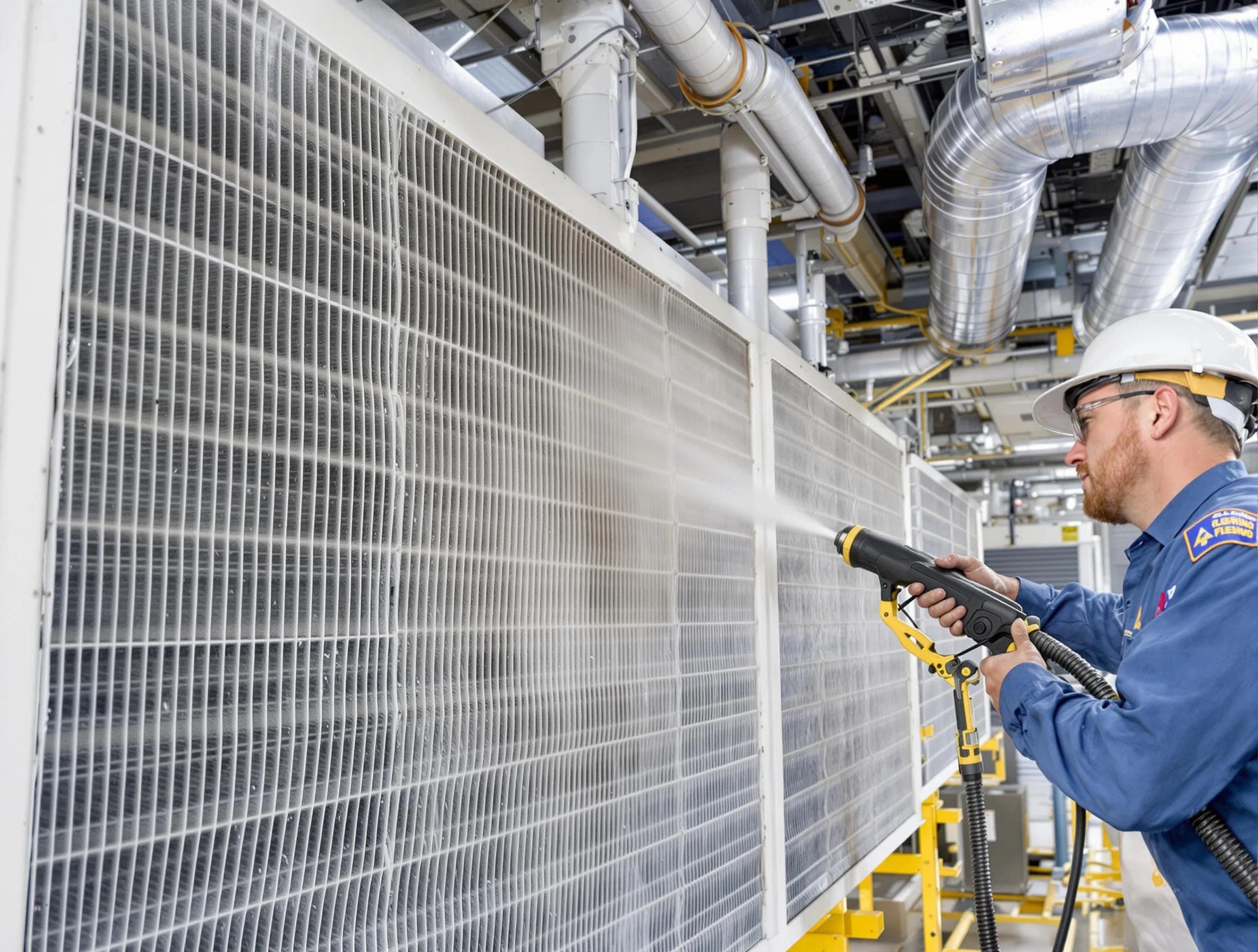 Professional commercial coil cleaning by Norcross Air Duct Cleaning in Norcross