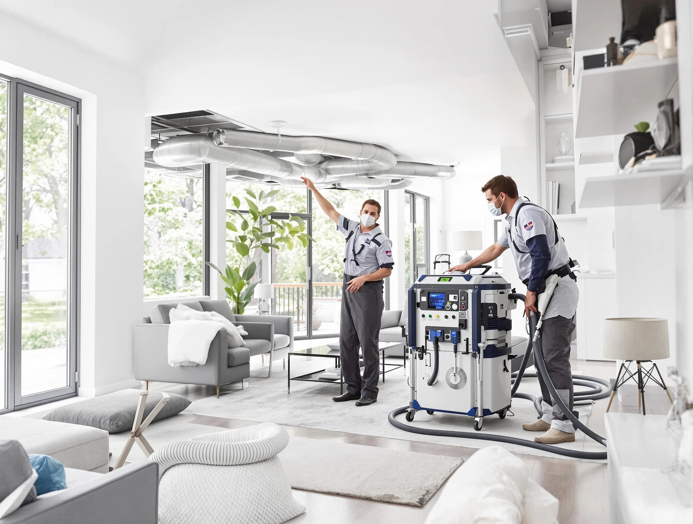 Norcross Air Duct Cleaning professional conducting pure air duct cleaning with state-of-the-art equipment in Norcross