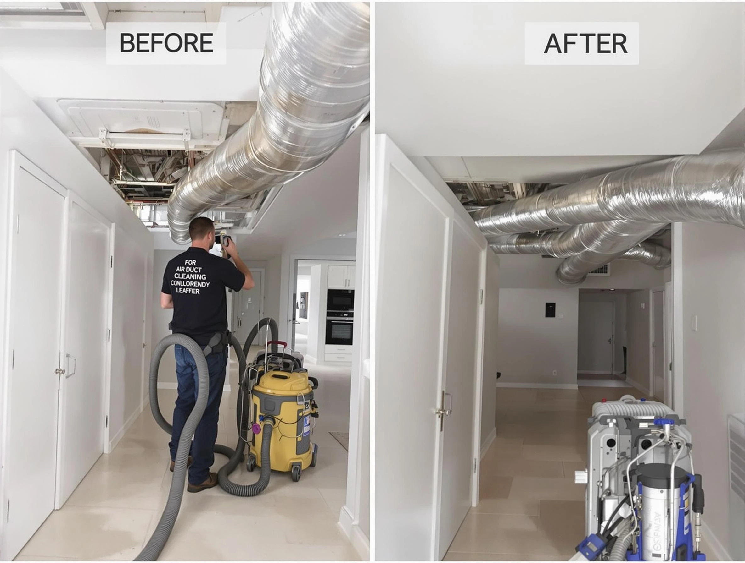 Norcross Air Duct Cleaning professional performing thorough air duct cleaning in Norcross