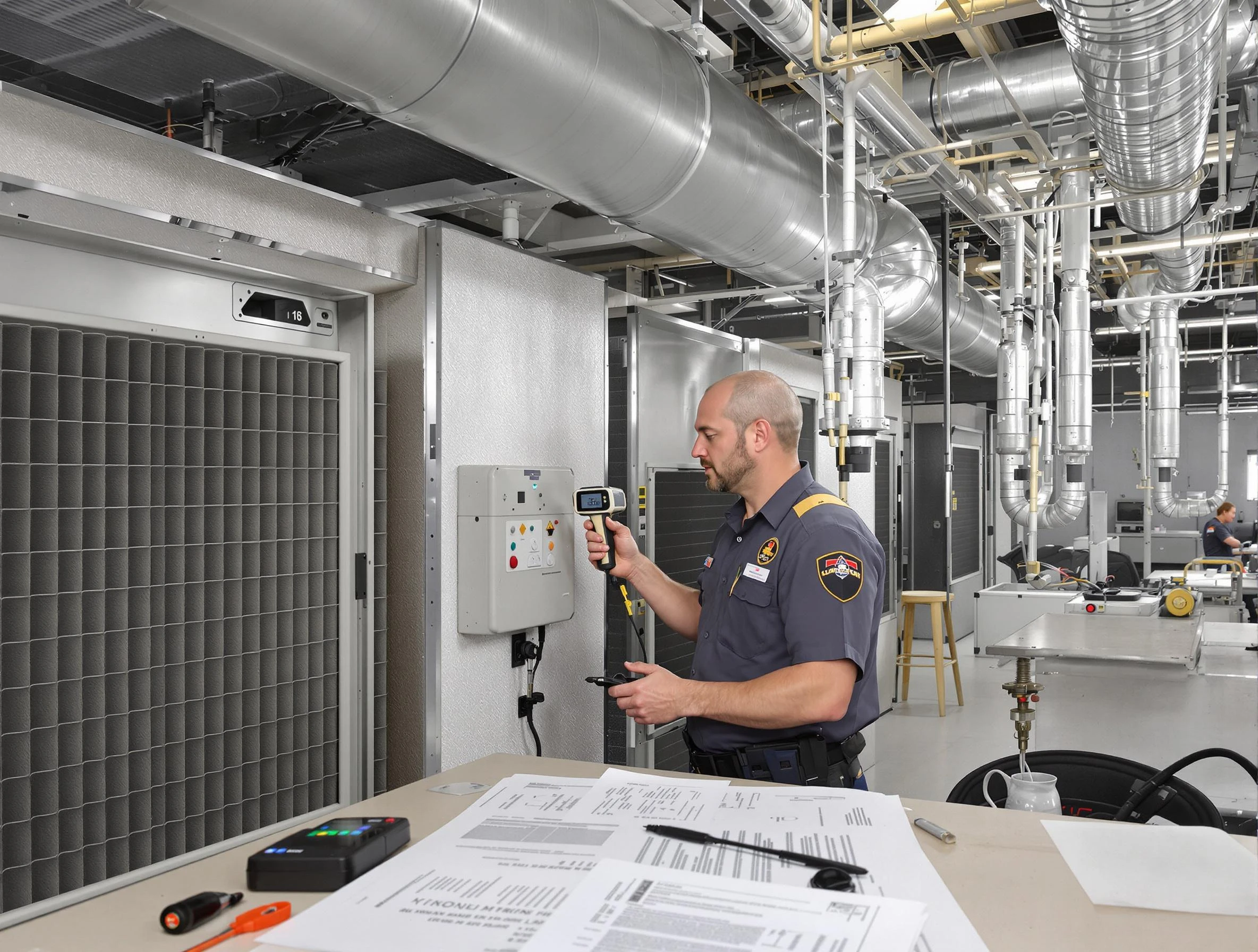 Professional filter system inspection by Norcross Air Duct Cleaning in Norcross