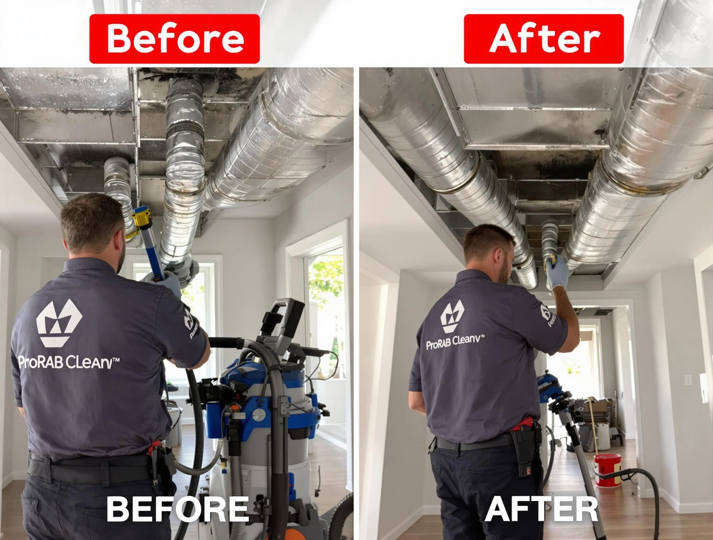 Norcross Air Duct Cleaning expert performing thorough residential duct cleaning in a Norcross home